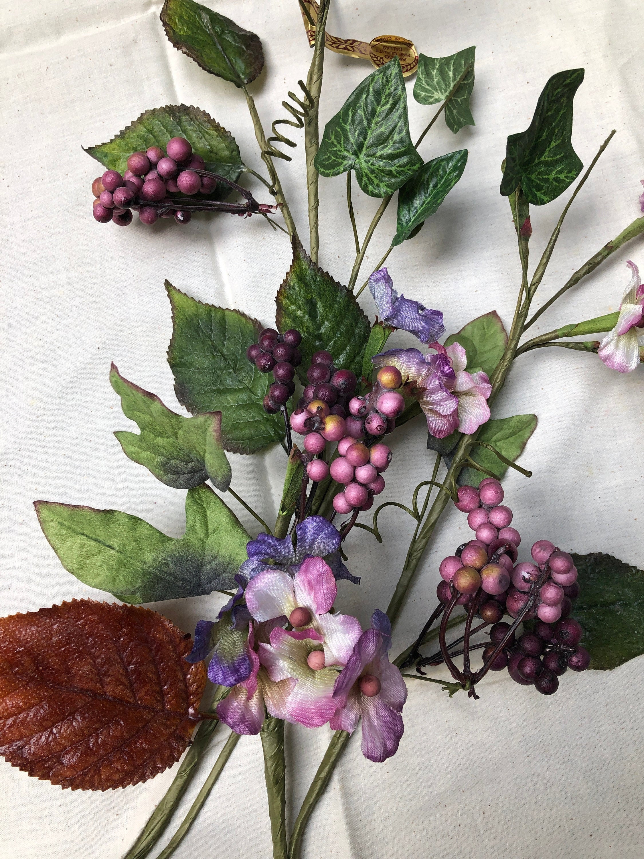 Berry Floral Stem Etsy