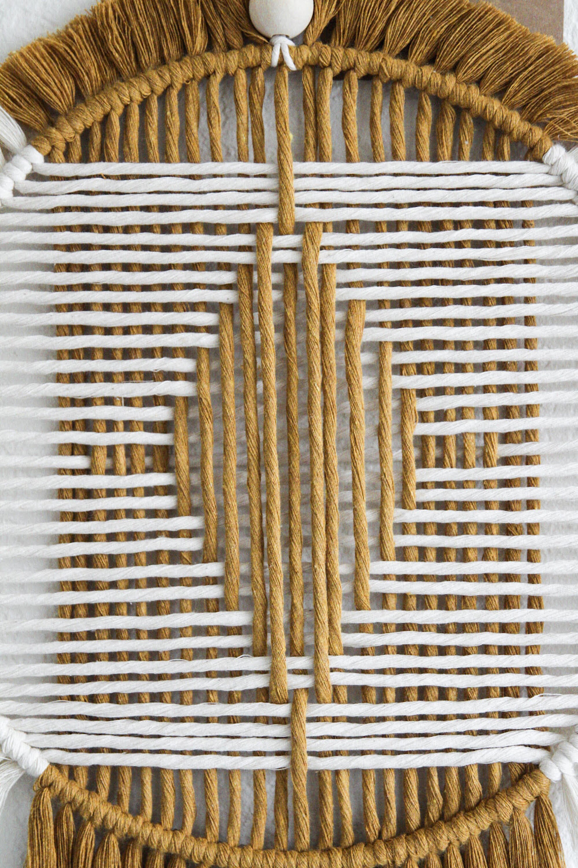 Medium Macrame Circle Wall Hanging Minimalist Wall Decor Etsy