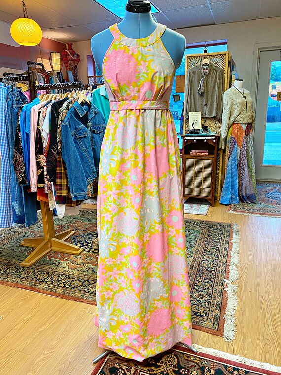 1960s Lilly Pulitzer Full Length Dress