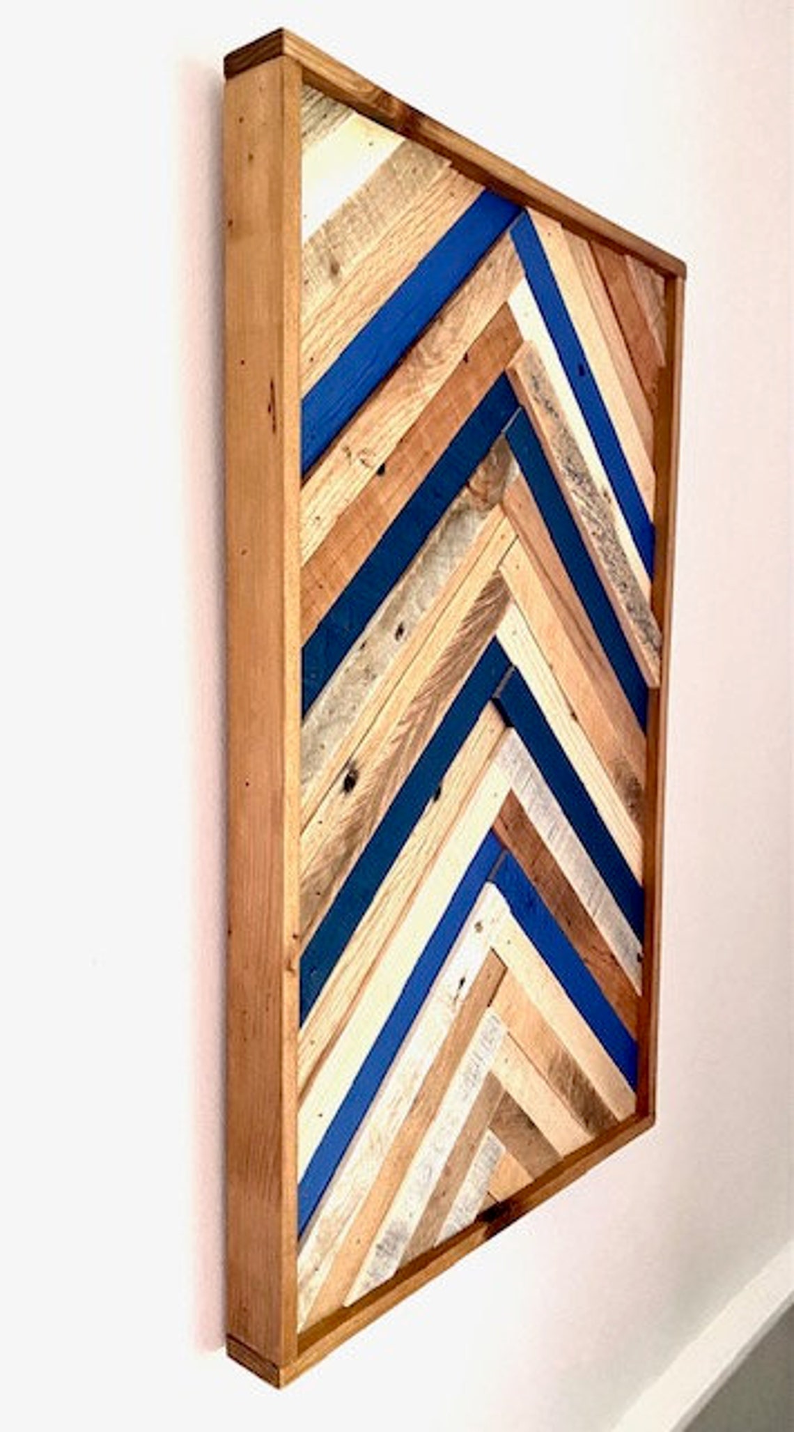 Wood Wall Art Herringbone Wood Wall Art Chevron Wood Wall Etsy