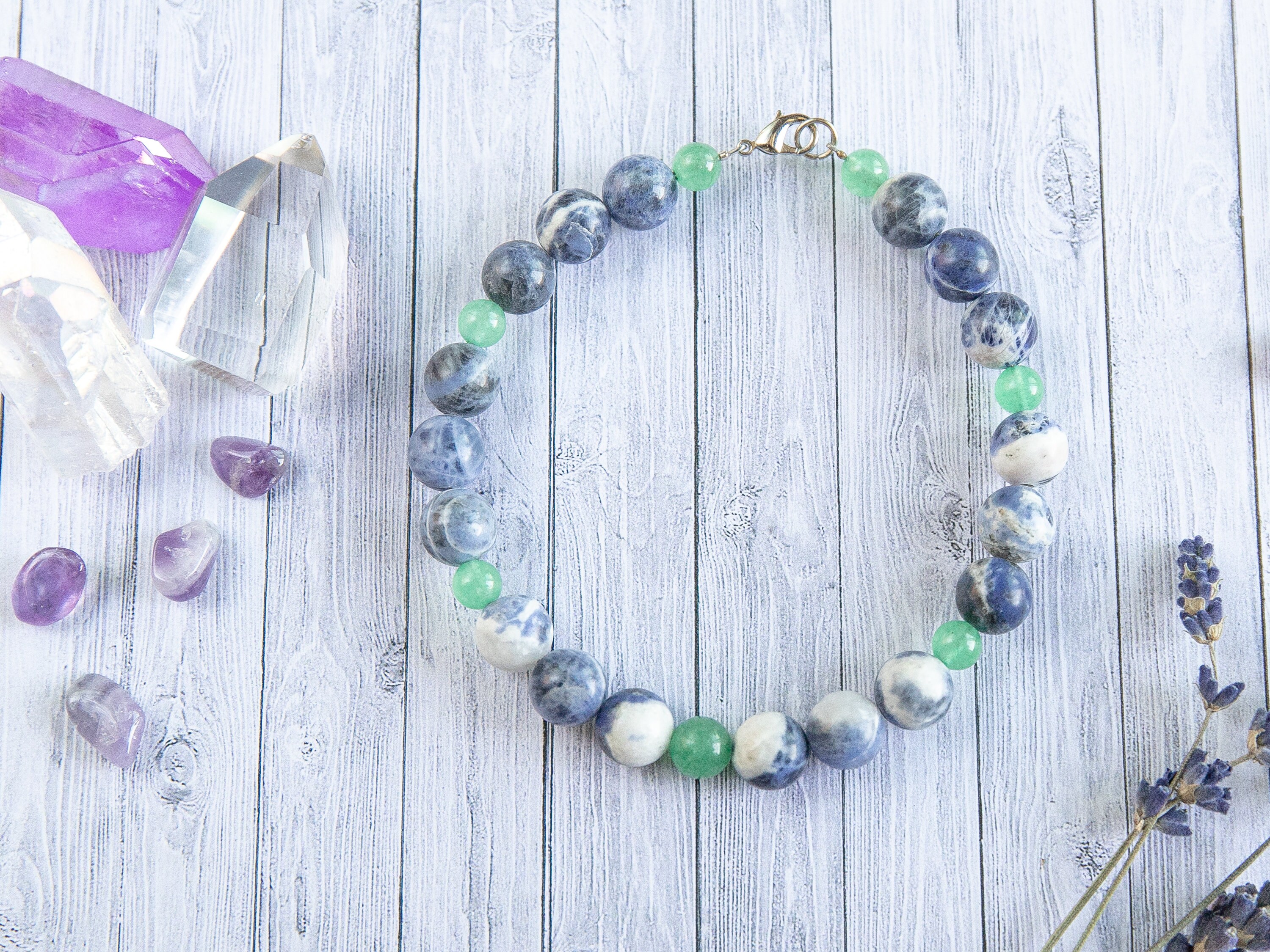 Healing Crystal Dog Collar Healing Crystals for Pets Etsy