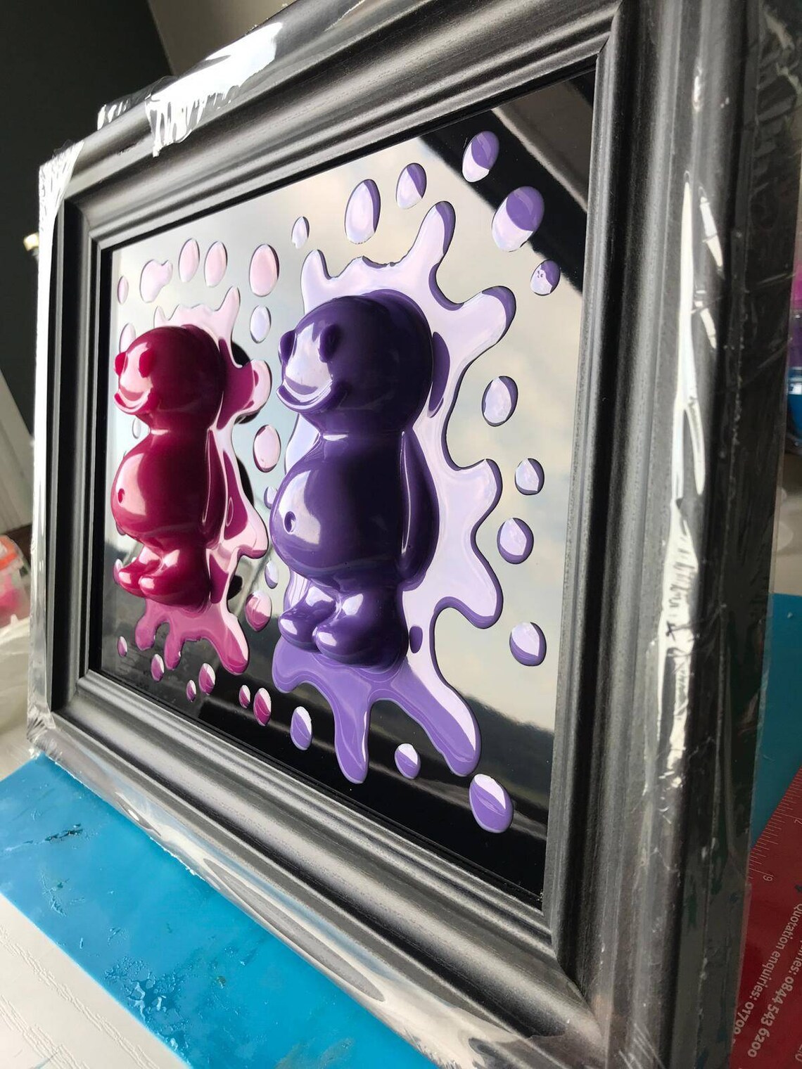 Resin Jelly Babies Framed Art Resin Art Jelly Baby Wall Etsy