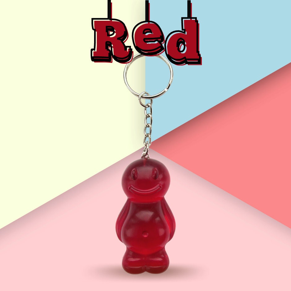 Resin Jelly Baby Keyring Keychain Jelly Baby Gift Colourful Etsy