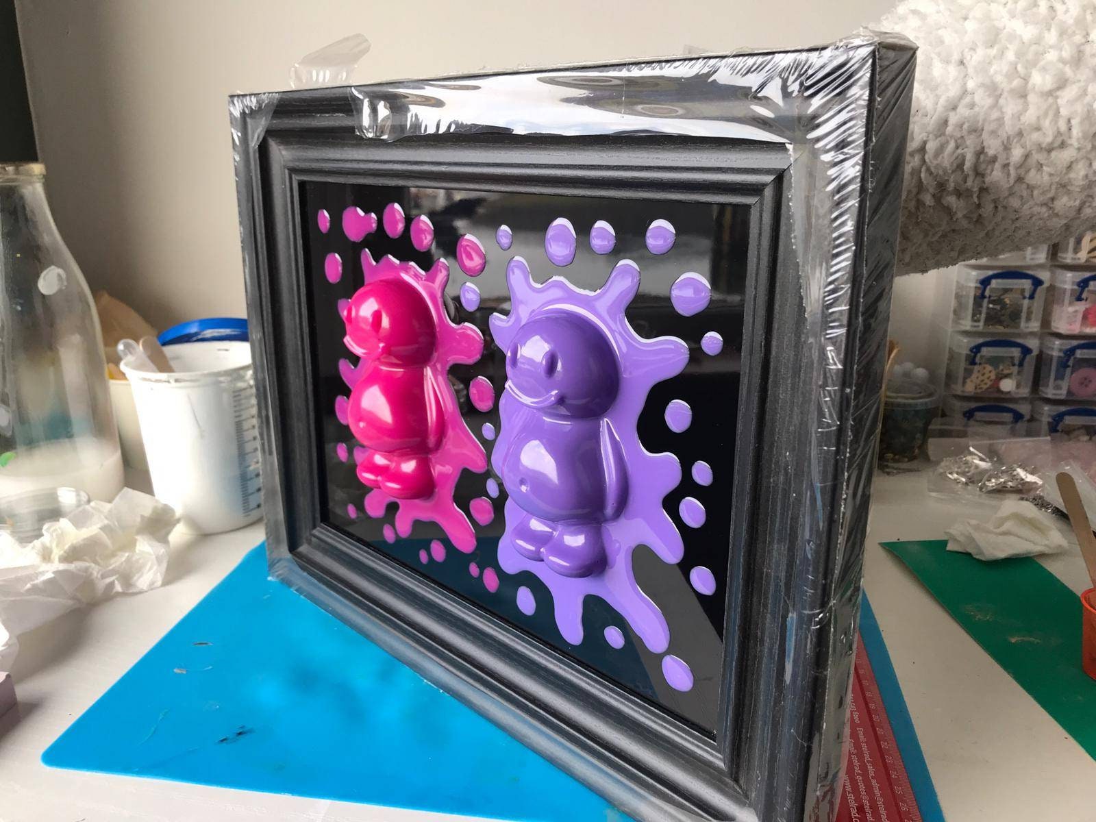 Resin Jelly Babies Framed Art Resin Art Jelly Baby Wall Etsy