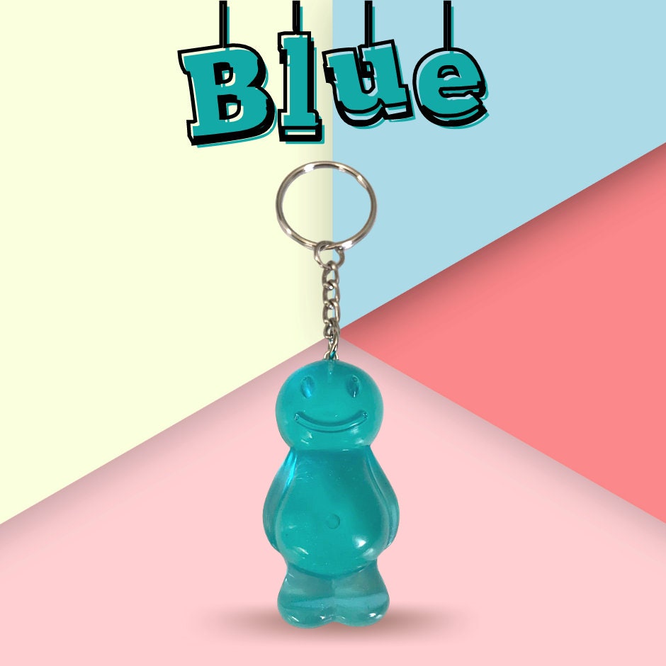 Resin Jelly Baby Keyring Keychain Jelly Baby Gift Colourful Etsy