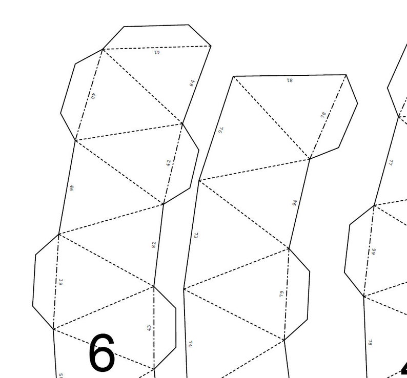 Printable 3d Paper Vase Template Printable World Holiday
