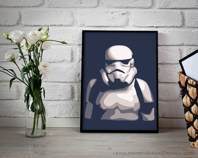 Download Light box Stormtrooper SVG Silhouette paper Star Wars shadow | Etsy