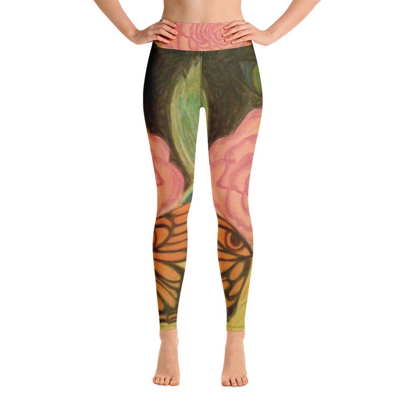 butterfly print leggings