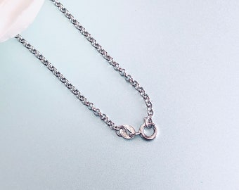 27インチ .925 スターリングシルバー 2.4 mm ロロチェーンネックレス 