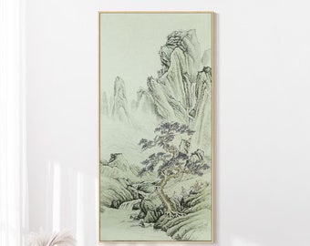 Authentic Chinese landscape painting, Hand-painted Chinese Shan-Shui Painting, Original Chinese brush painting, Feng Shui wall art decor