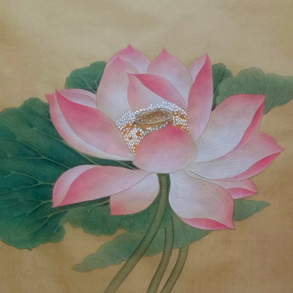 Lotus Painting - Etsy