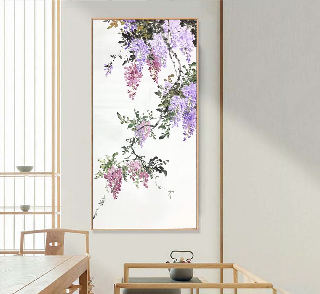 絵画 テクスチャーアート wisteria textureart flower 絵画 テクスチャーアート wisteria textureart flower 美術品