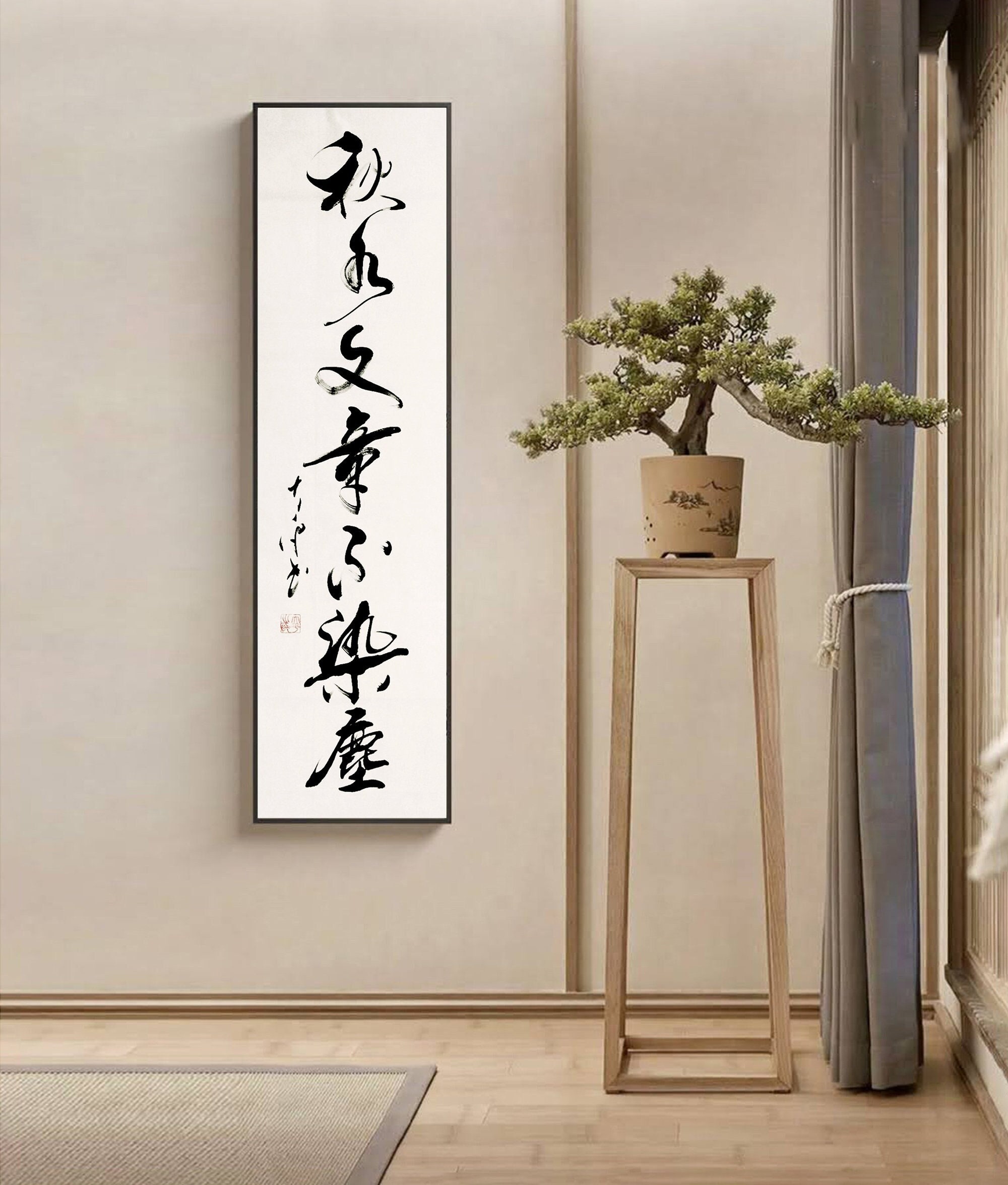 WANDIC 6 rotoli vuoti da appendere, in carta cinese, per calligrafia, per pittura, calligrafia, scrittura artistica