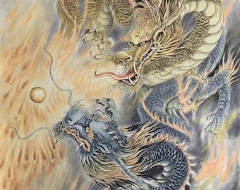 Chinese Dragon, Legendary Loong, Traditional Chinese Meticulous