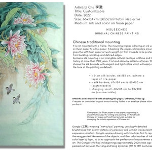 Queen of the Night, Epiphyllum watercolor painting, 100% hand-painted, Chinese meticulous, original floral artwork, large vertical 52‘’x26‘’