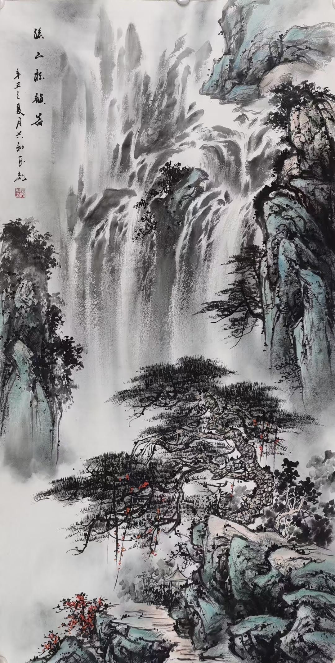 絵画 Spectacular Waterfall Spectacular Waterfall — Happy Little Paintings