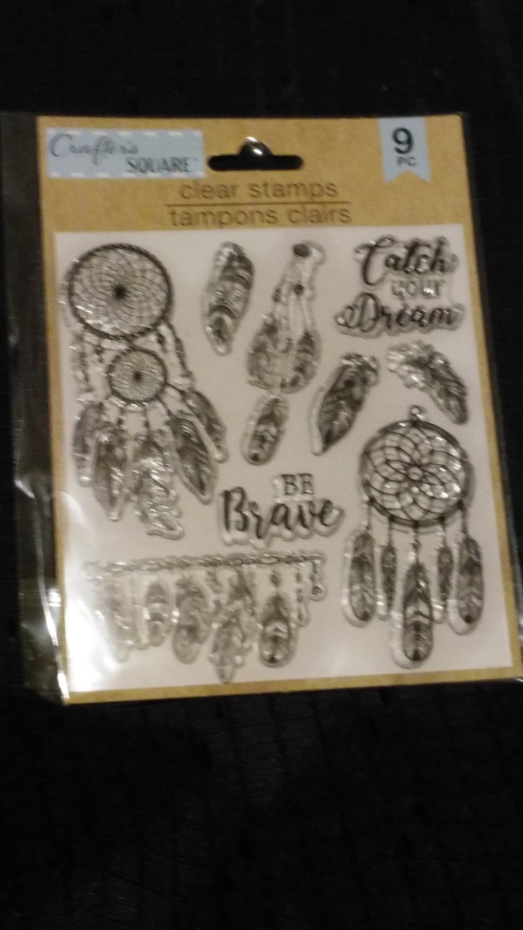 NEW Dollar Tree Crafter's Square Clear Stamps What's New Wednesday 