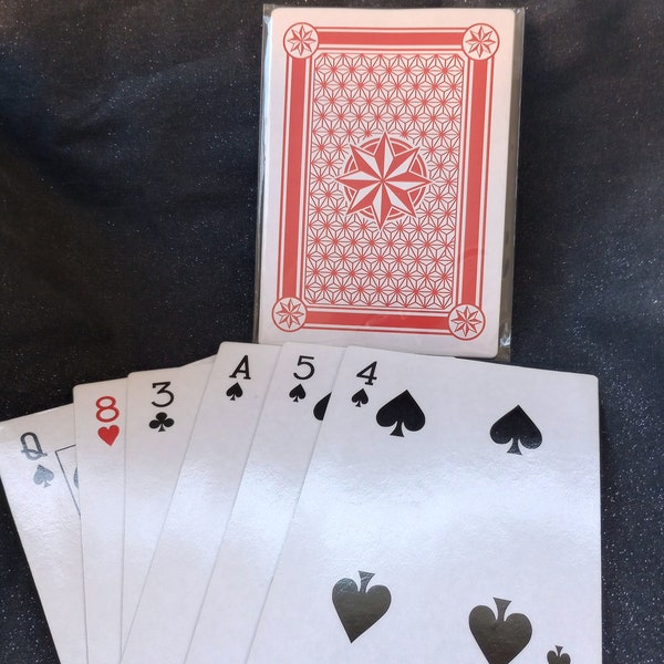 Large Playing Cards - Red Backed