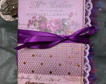 Lavender Junk Journal