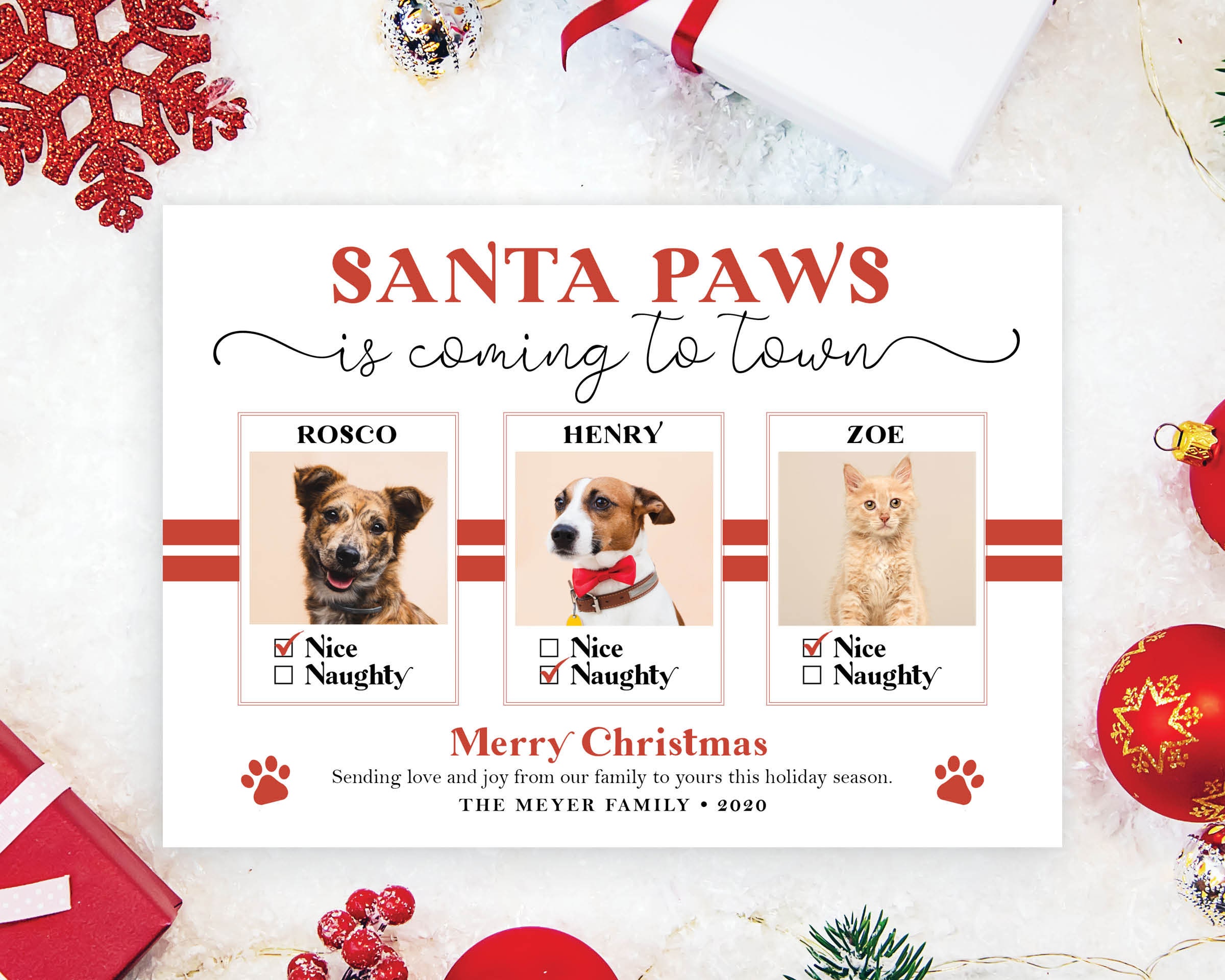 dog christmas card sayings