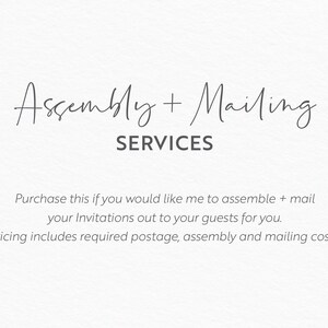Servizi di assemblaggio + mailing