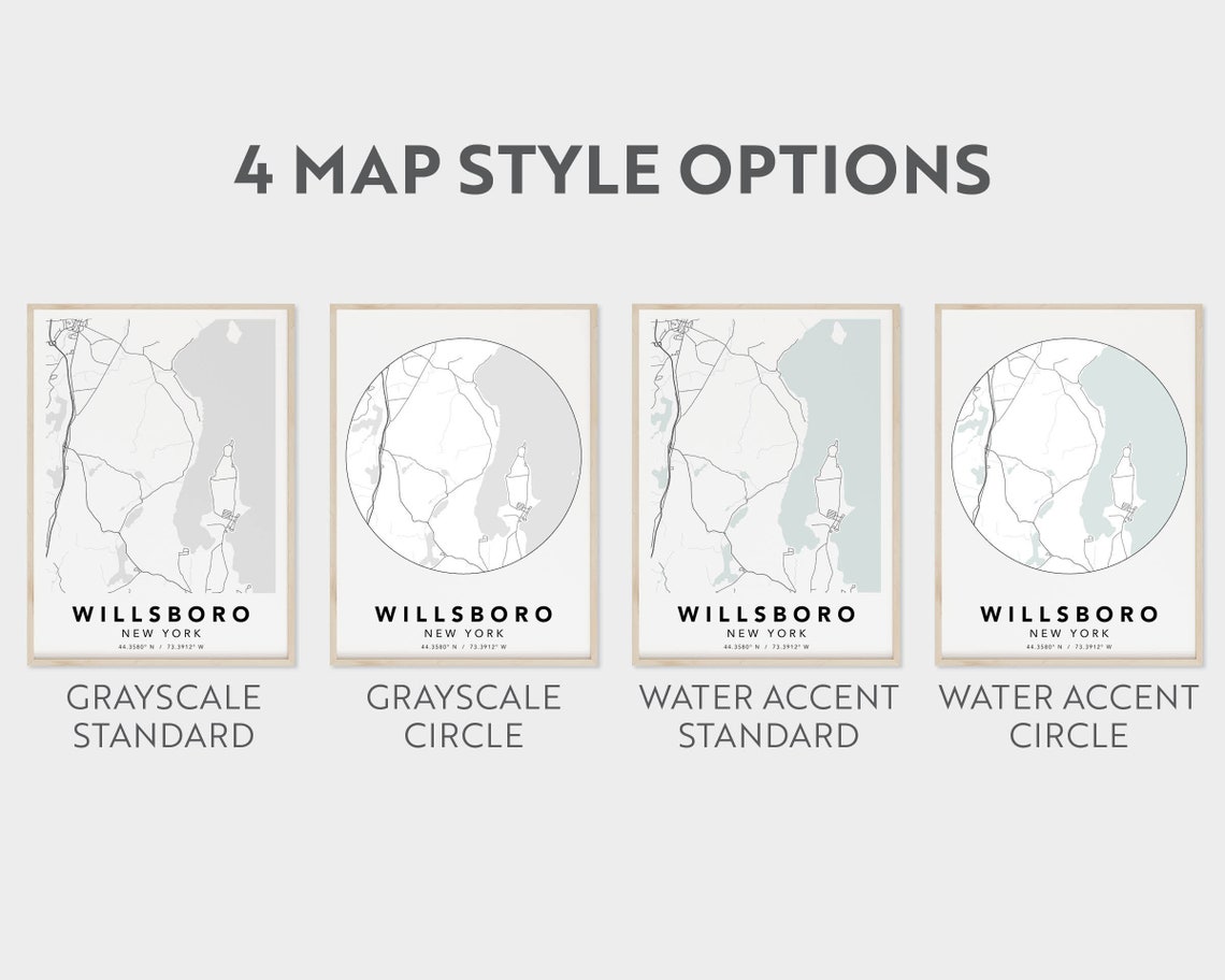 Custom Map Wall Art Decor Print Couple Wedding Bridal Shower Etsy