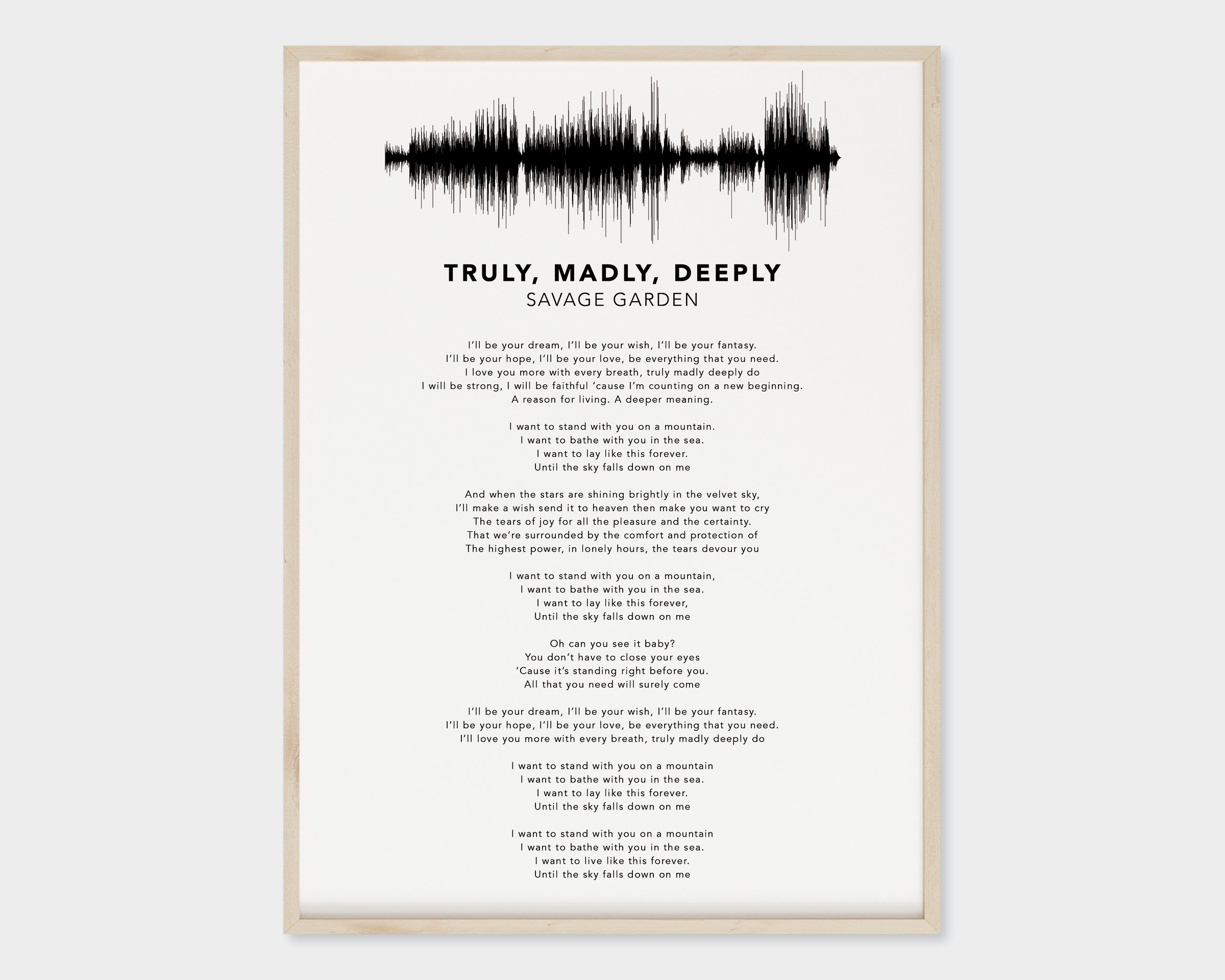 Cake Love You Madly Black Heart Song Lyric Music Art Print - Song Lyric  Designs