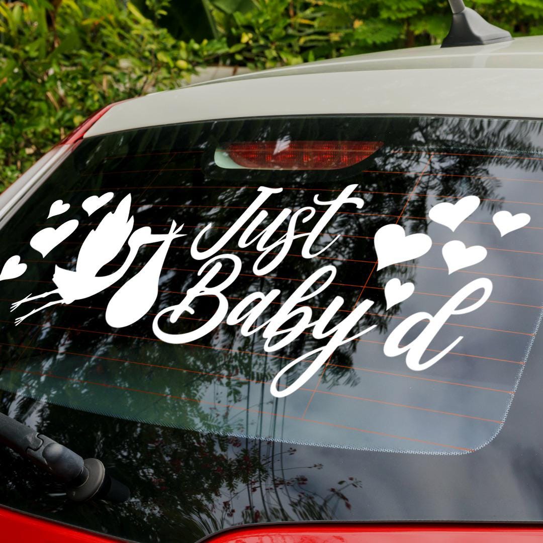 Just Baby’d Car Decal – First Ride Home With Baby Keepsake – New Parent ...