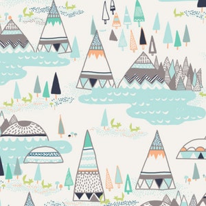 1/2 Yard Art Gallery Fabric Woodland Pine Nursery Fabric 100% Premium Cotton Fabric