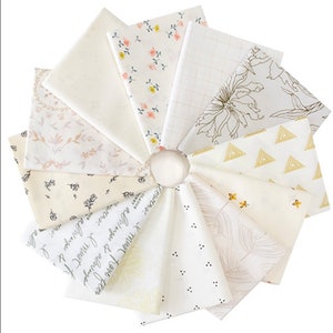 Tea Time 12 Piece Fat Quarter Bundle Pre-cut 100 % Premium Cotton by Art Gallery Fabrics