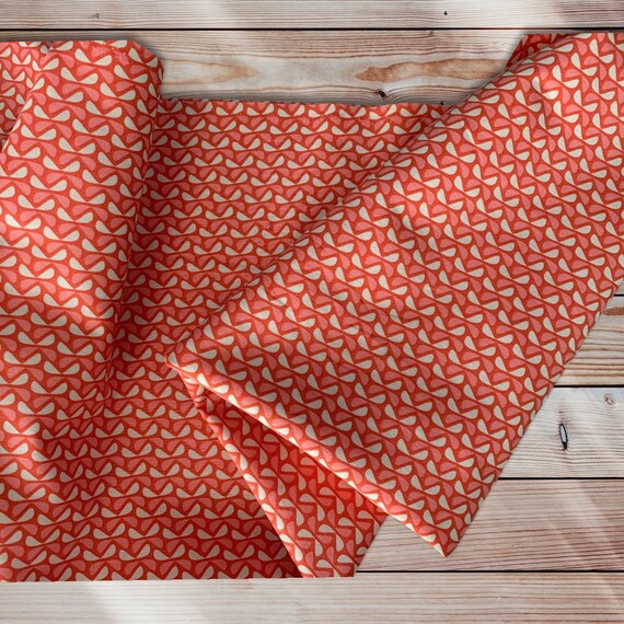 Riley Blake Fabric Sold by the 1/2 Yard. Sew Retro Red Etsy