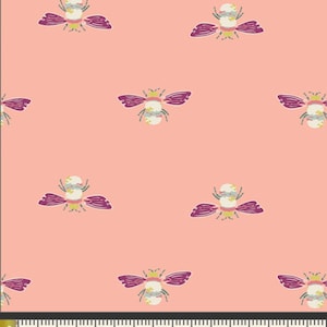 1/2 Yard Art Gallery Bumble Beez Premium Cotton Fabric from Garden Dreamer Collection By Maureen Cracknell