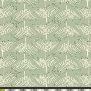 Art Gallery KNIT 4 four Stretch KNIT fabric Laced Moss from Forest Floor designed by Bonnie Christine. 60 inches wide