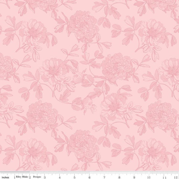 100% Cotton Quilting Fabric by Riley Blake.  Springtime Tonal Pink Sold by the 1/2 Yard