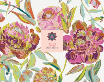 1/2 Yard Art Gallery Prima Flora Amore Premium Cotton Fabric from Virtuosa designed by Bari J