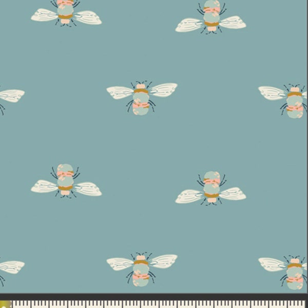 1/2 Yard Art Gallery Bumble Buzz Premium Cotton Fabric from Garden Dreamer Collection By Maureen Cracknell