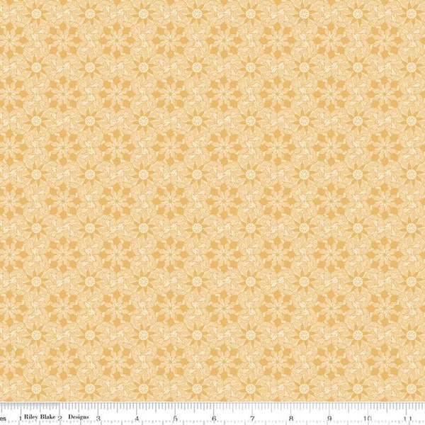 100% Cotton Quilting Fabric by Riley Blake.  Elegance Gold Sold by the 1/2 Yard