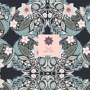1/2 Yard Art Gallery Ornatile Deep Premium Cotton Fabric from Picturesque Collection.