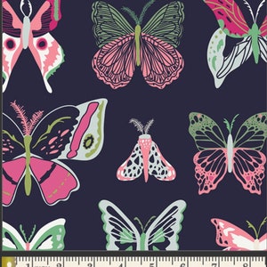 1/2 Yard Cut AGF Premium Cotton Fabric. Wingspan Floralia from Fusion Floralia Collection designed by Bonnie Christine
