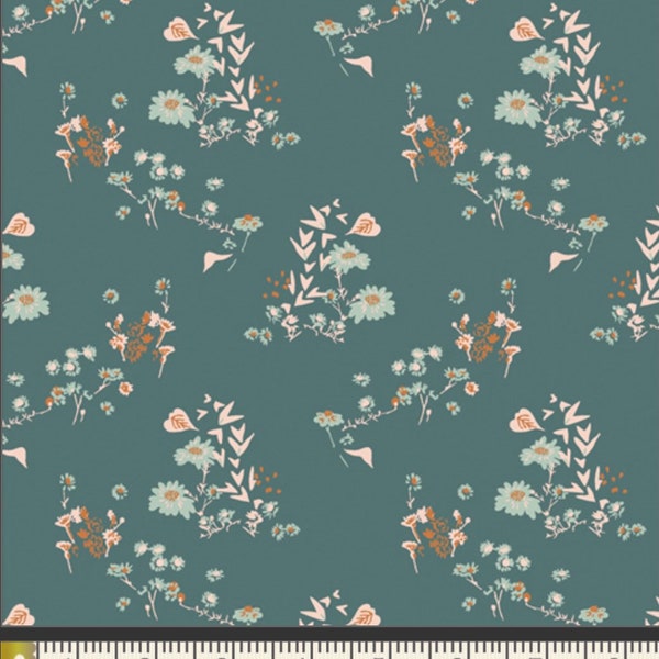 1/2 Yard Art Gallery Fleuron Camomile Bliss Fresh 100% Fine Cotton Fabric from Bookish Collection By Sharon Holland