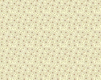 Peut inclure: Tissu crème avec un motif répété de petits éclats de soleil stylisés dans des tons rouille et marron. Les éclats de soleil sont espacés uniformément, créant un design texturé. Le tissu a une esthétique vintage subtile.