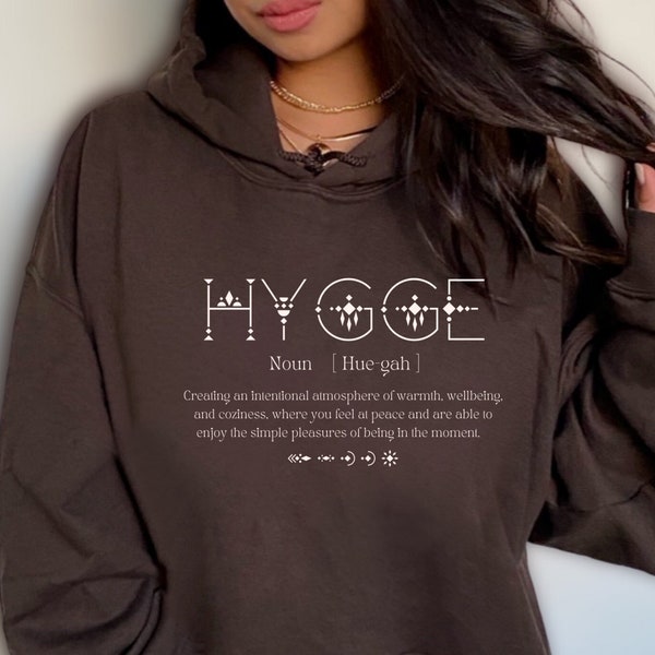 Hygge Hoodie Sweatshirt, Hygge Definition, Cottagecore Clothing, Hygge Life, Trendy Hoodie, Minimalist Hoodie, Aesthetic Clothing