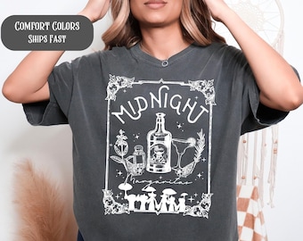 Halloween Witches Shirt Comfort Colors, Midnight Margaritas Shirt, Witchy Halloween Shirt, Triple Moon Goddess Tee, Witch Vibes, Tequila Tee