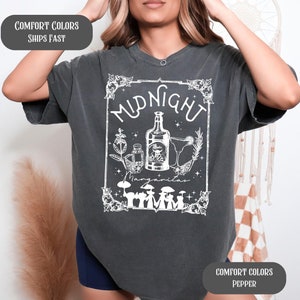 Halloween Witches Shirt Comfort Colors, Midnight Margaritas Shirt, Witchy Halloween Shirt, Triple Moon Goddess Tee, Witch Vibes, Tequila Tee