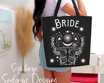 Celestial Bridal Party Tote Bag, Bridesmaid Tote Bag, Bride Tote Bag, Weekender Bag Women, Bridesmaid Bag, Bridesmaid Tote,Maid Of Honor Bag