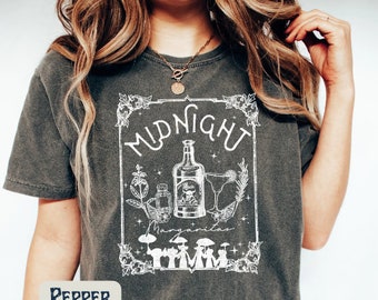 Halloween Witches Shirt Comfort Colors, Midnight Margaritas Shirt, Witchy Halloween Shirt, Triple Moon Goddess Tee, Witch Vibes, Tequila Tee