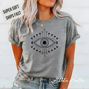 Evil Eye Crewneck Alt Clothing Trendy Clothes Tarot Shirt Witchy tshirt Evil Eye Shirt Indie tshirt All Seeing Eye Evil Eye Print