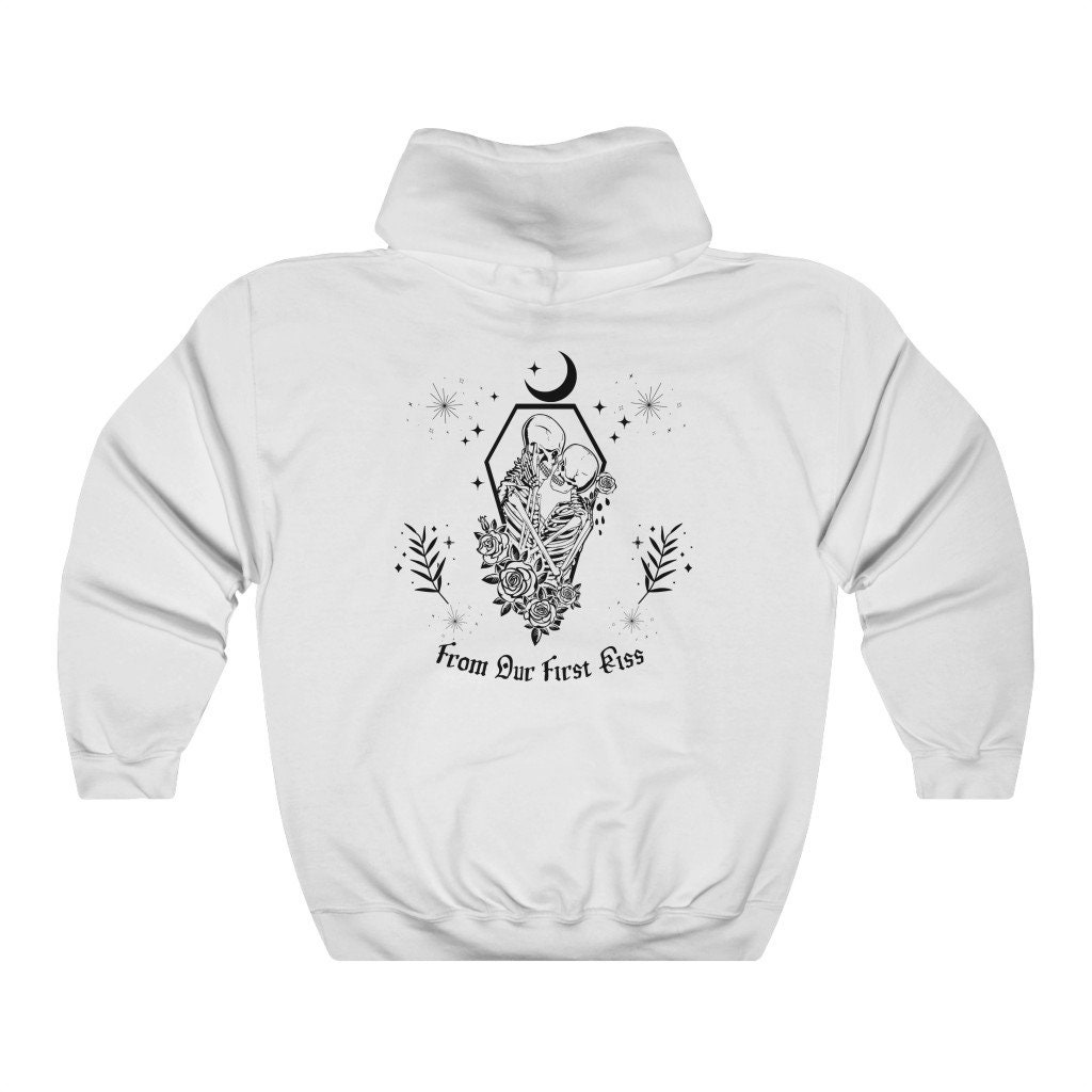 Couple Hoodies, From Our First Kiss Till Our Last Breath Skeleton 