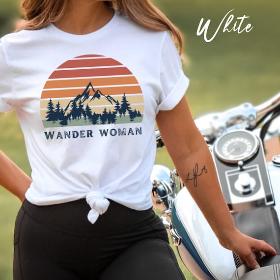 Retro Wander Woman Shirt Retro Sunset Hiker Gift Retro Wander Woman Shirt Retro Sunset Hiker Gift