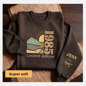 Felpa personalizzata in edizione limitata per il 40° compleanno, felpa 1985, felpa per il 40° compleanno, maglione per il compleanno 1985, regalo per il 40° compleanno